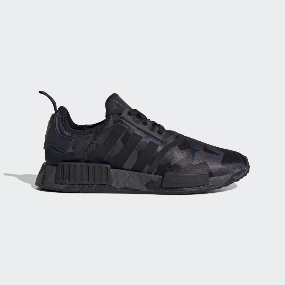 Adidas Men's NMD_R1 Originals Shoes Black/Grey/Dark Grey Ireland EF4263